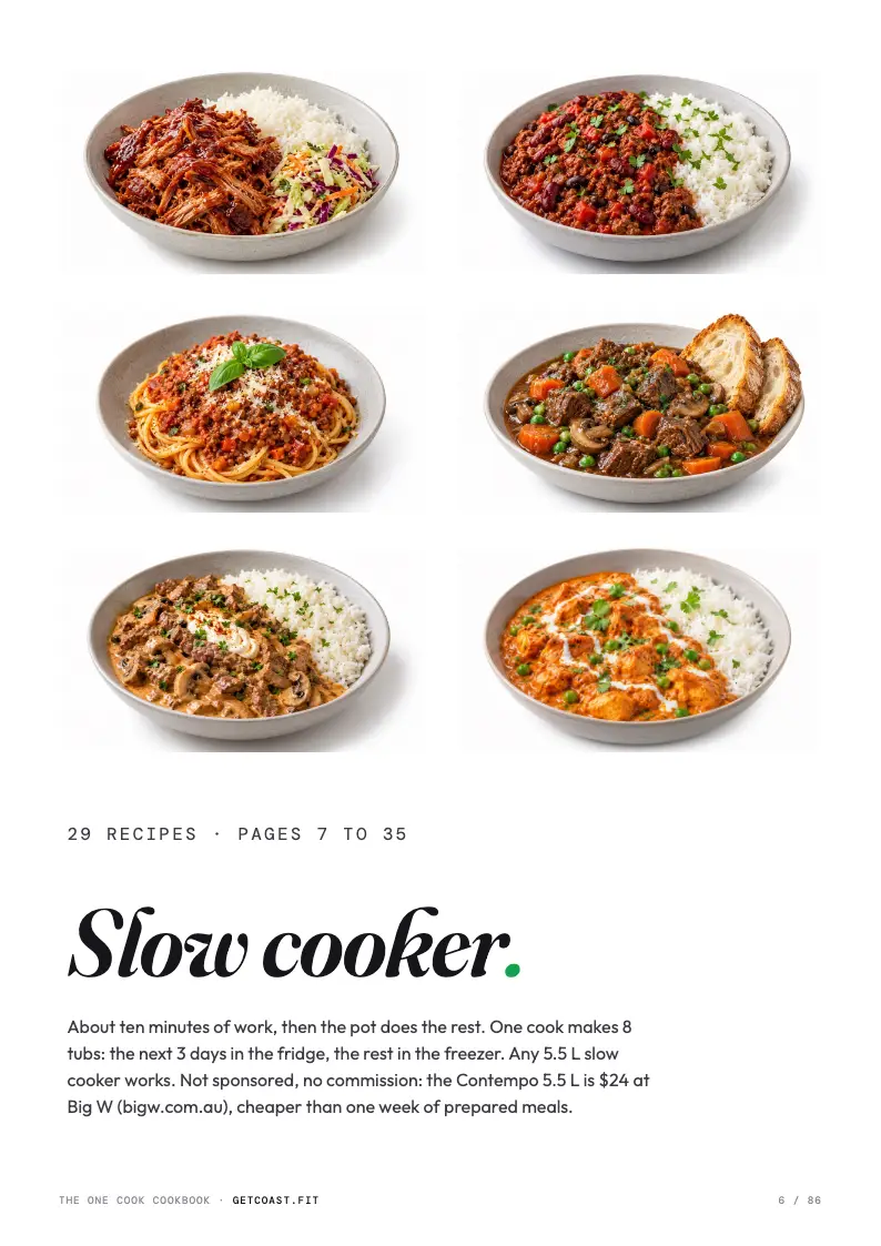 Slow cooker section