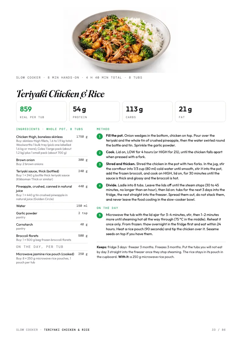 Teriyaki Chicken and Rice recipe